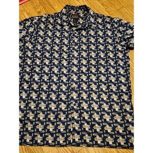 Vintage Fubu Men's Short Sleeve Shirt Size Large
